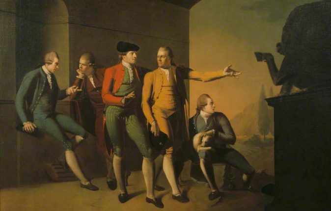 Brown, John, 1752-1787; A Grand Tour Group of Five Gentlemen in Rome